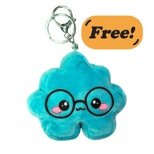 Puzzle Plushie Keychain (Geeky Blue)