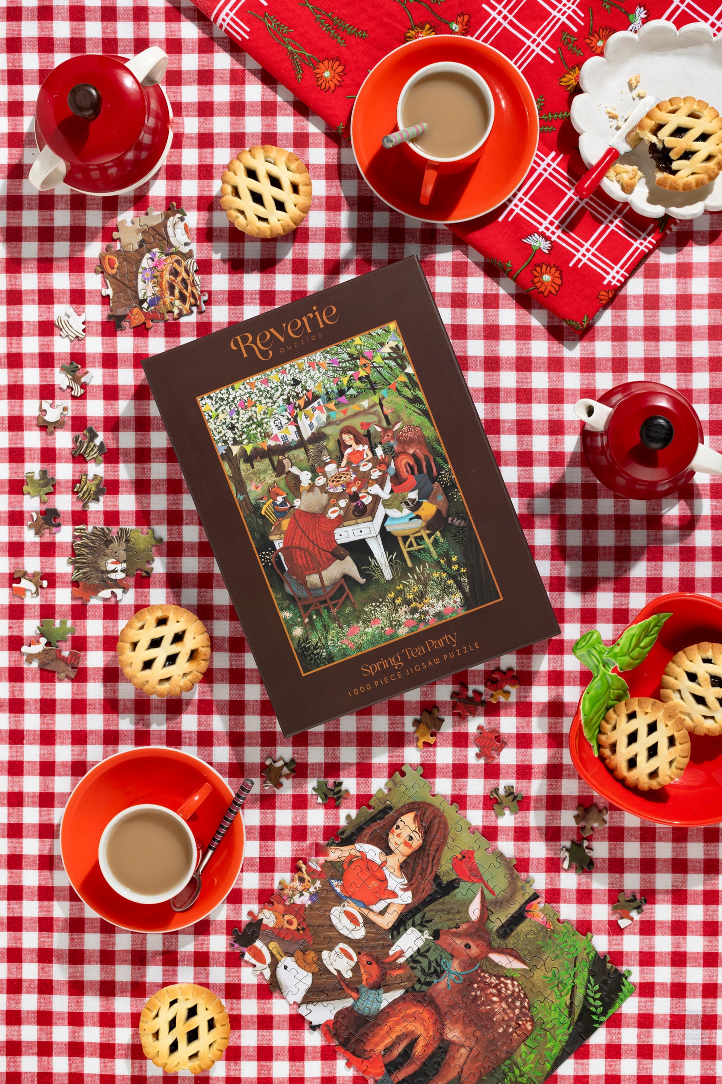 Spring Tea Party Jigsaw Puzzle (1000 Pieces)