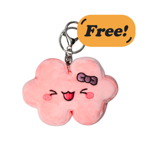 Puzzle Plushie Keychain (Kawaii Pink)