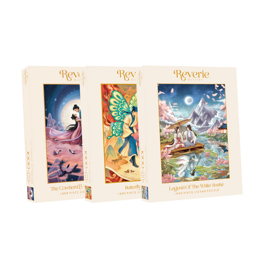 Chinese Mythology Trilogy 3 x 1000 Piece Jigsaw Puzzle Bundle