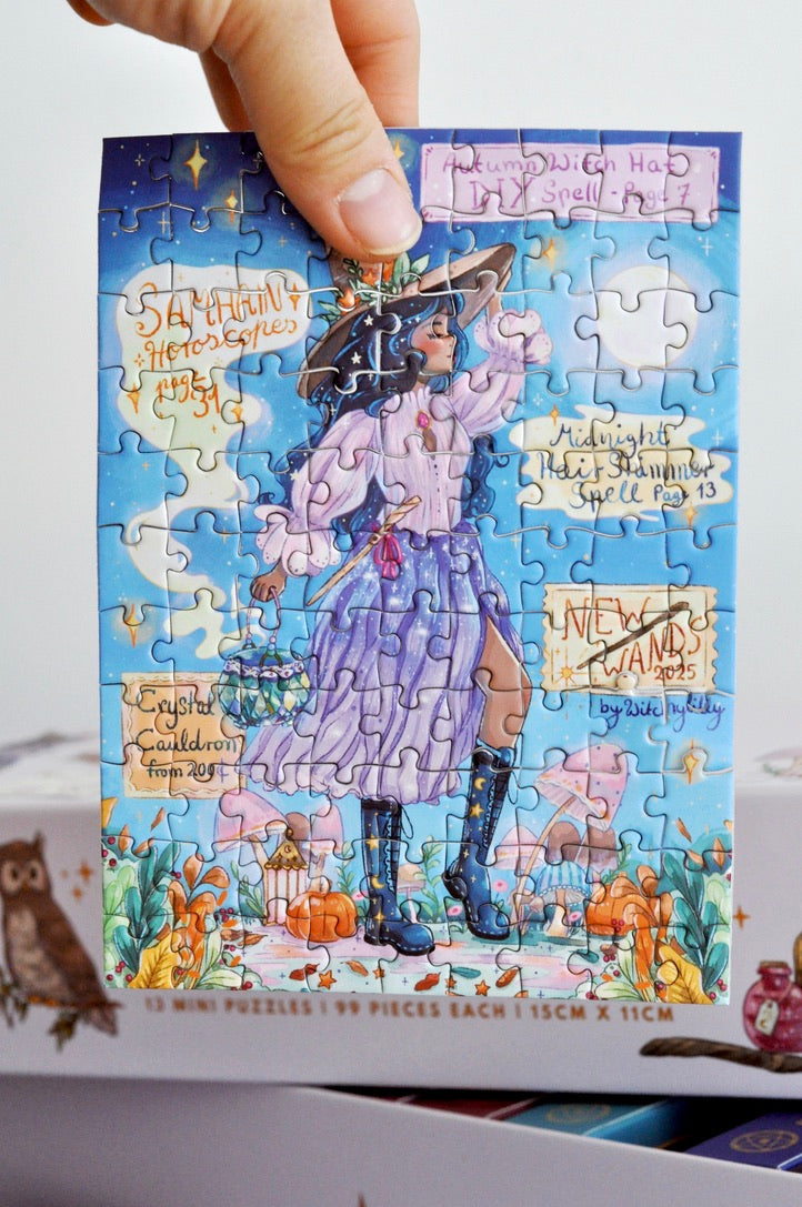 The Witch's Bookshelf Puzzle Advent Calendar