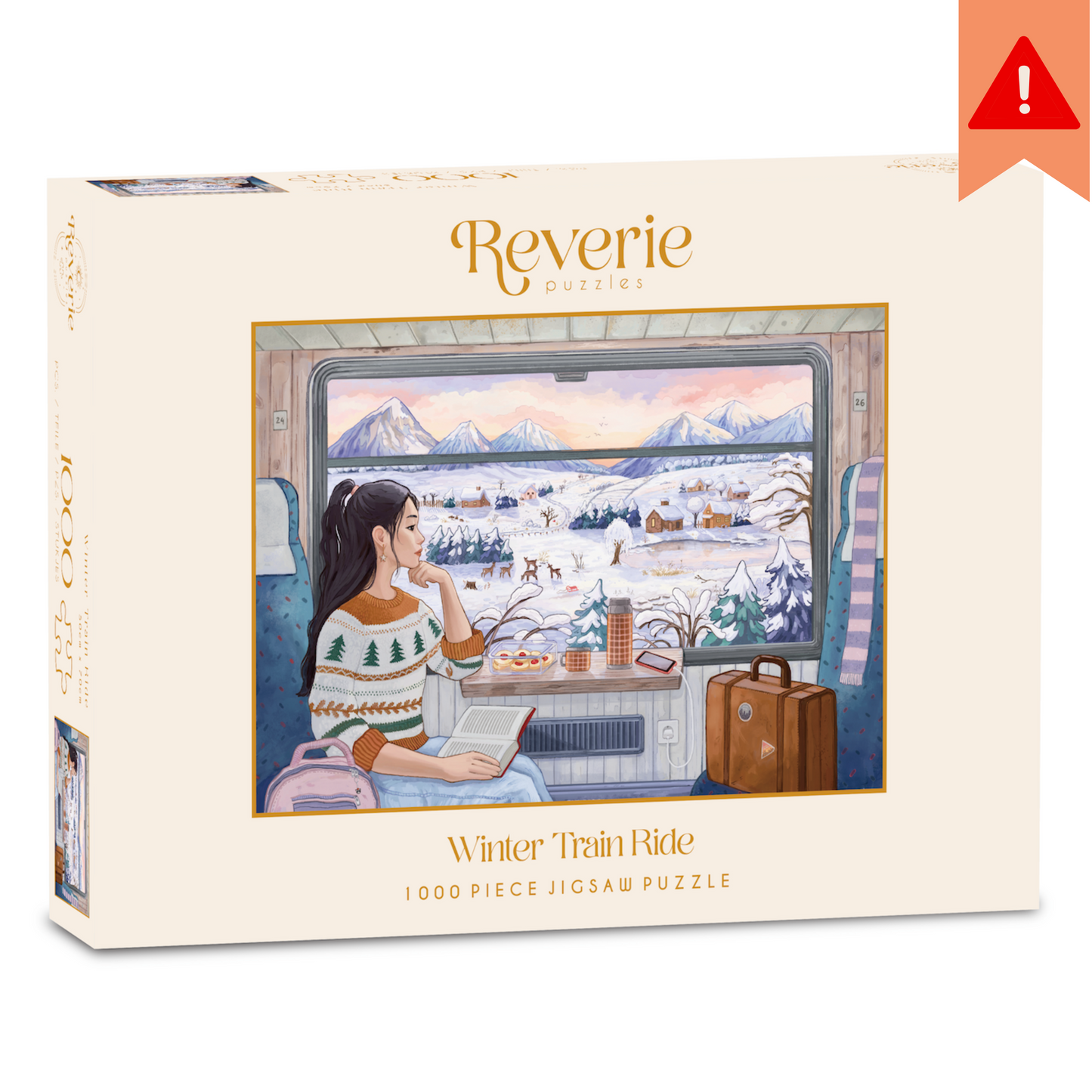 Winter Train Ride Jigsaw Puzzle (1000 Pieces) ***DAMAGED BOX***