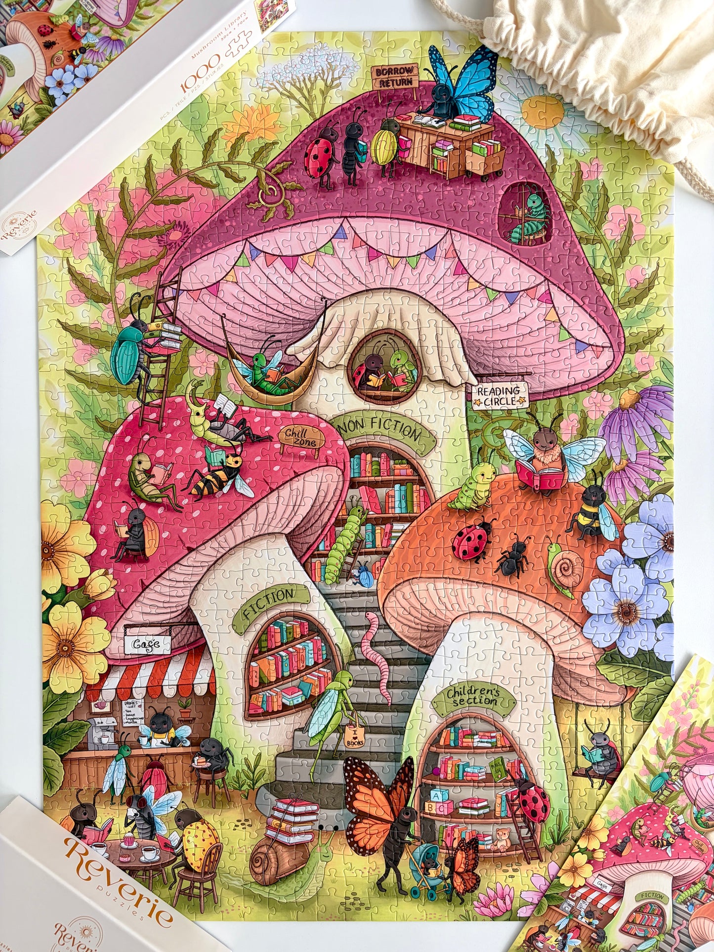 Mushroom Library Jigsaw Puzzle (1000 Pieces)