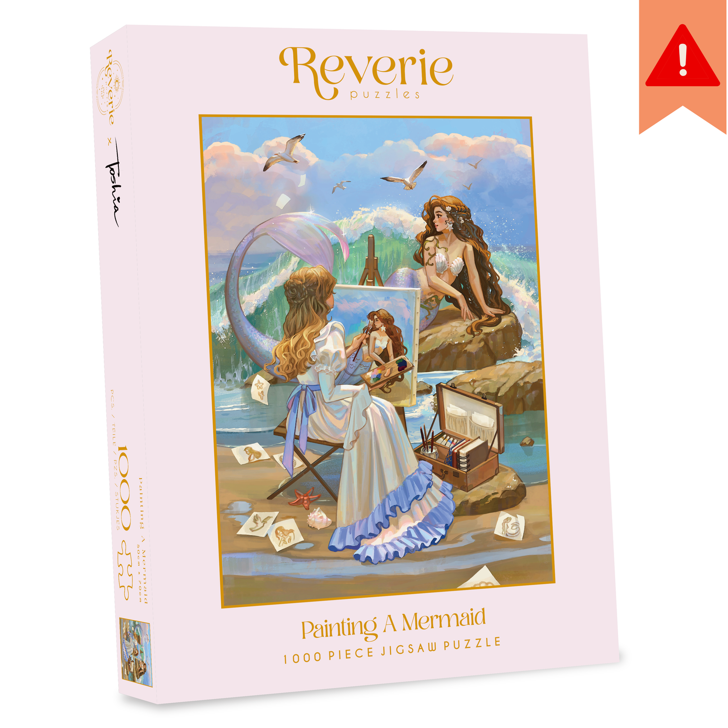 Painting A Mermaid Jigsaw Puzzle (1000 Pieces) ***DAMAGED BOX***