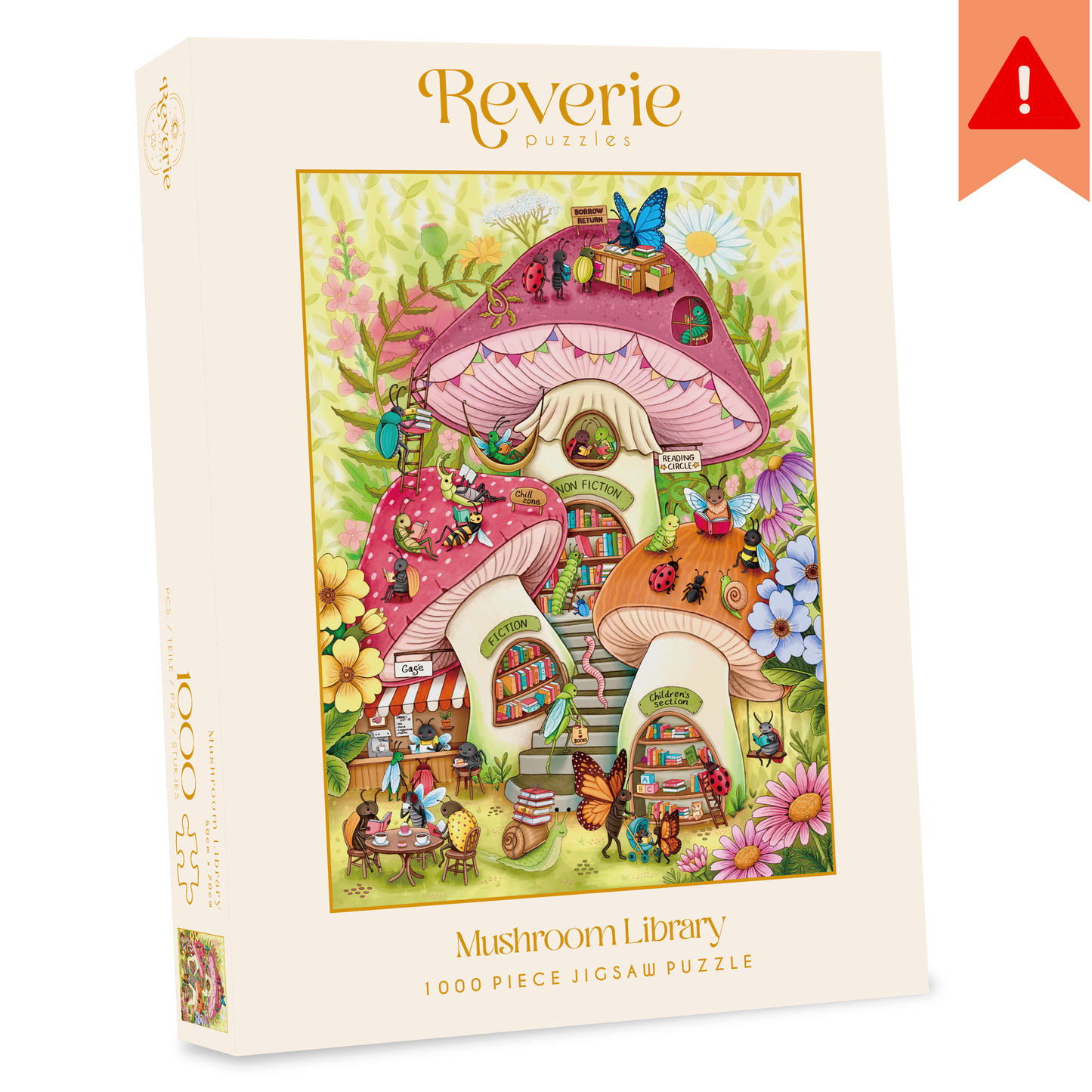 Mushroom Library Jigsaw Puzzle (1000 Pieces) ***DAMAGED BOX***
