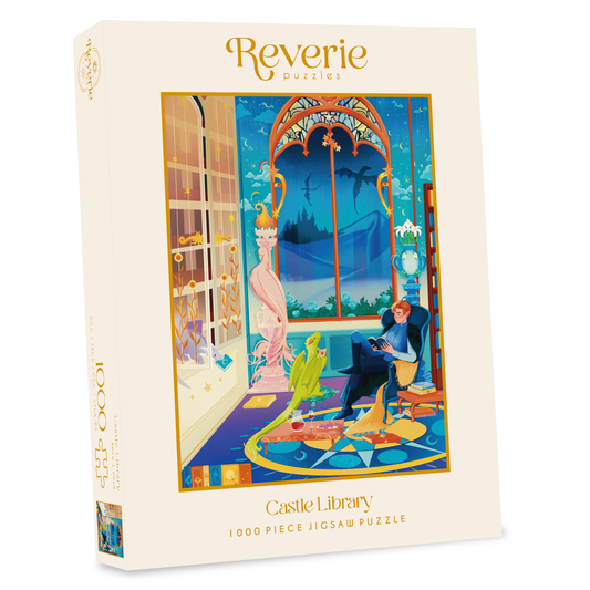 Castle Library Jigsaw Puzzle (1000 Pieces)