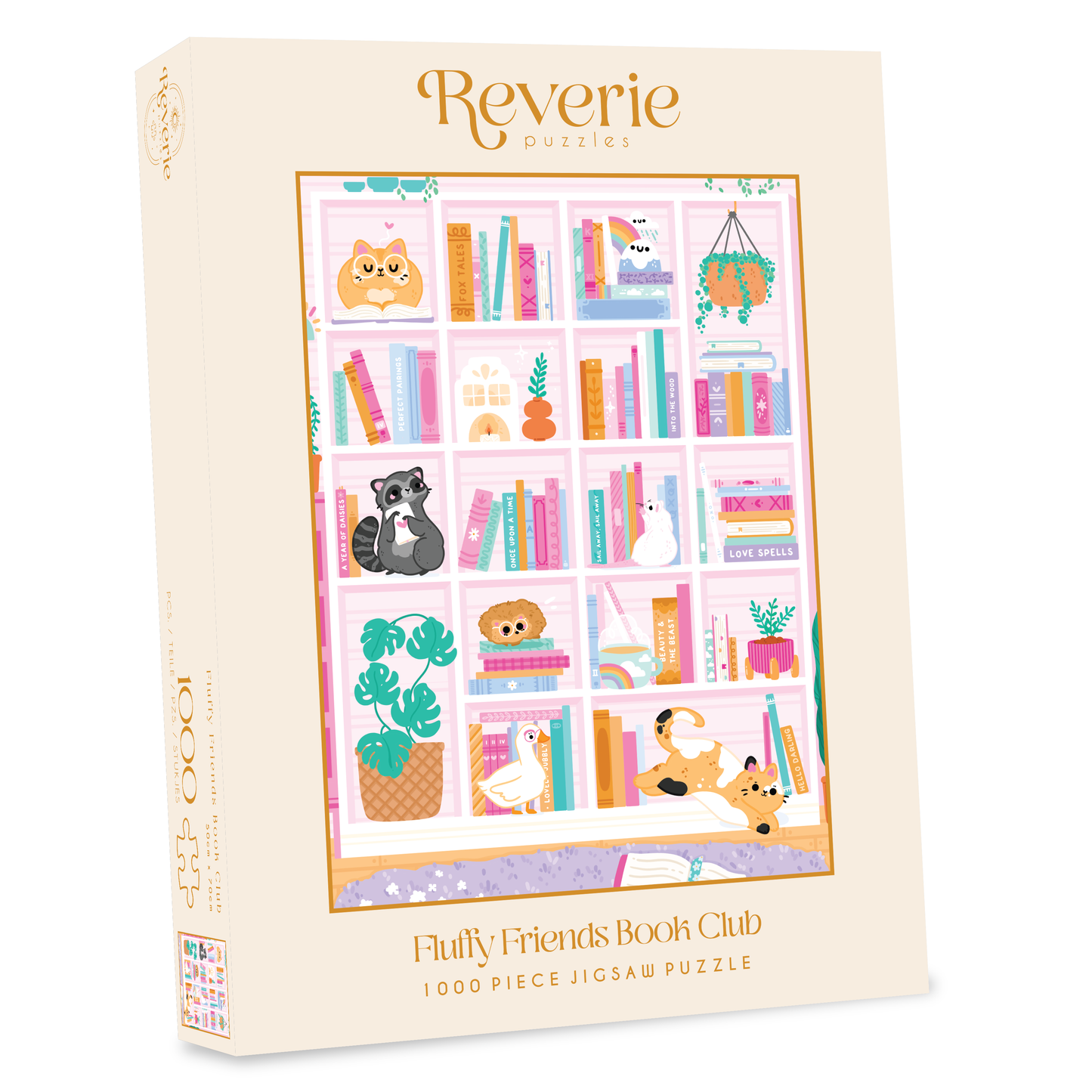 Fluffy Friends Book Club Jigsaw Puzzle (1000 Pieces)