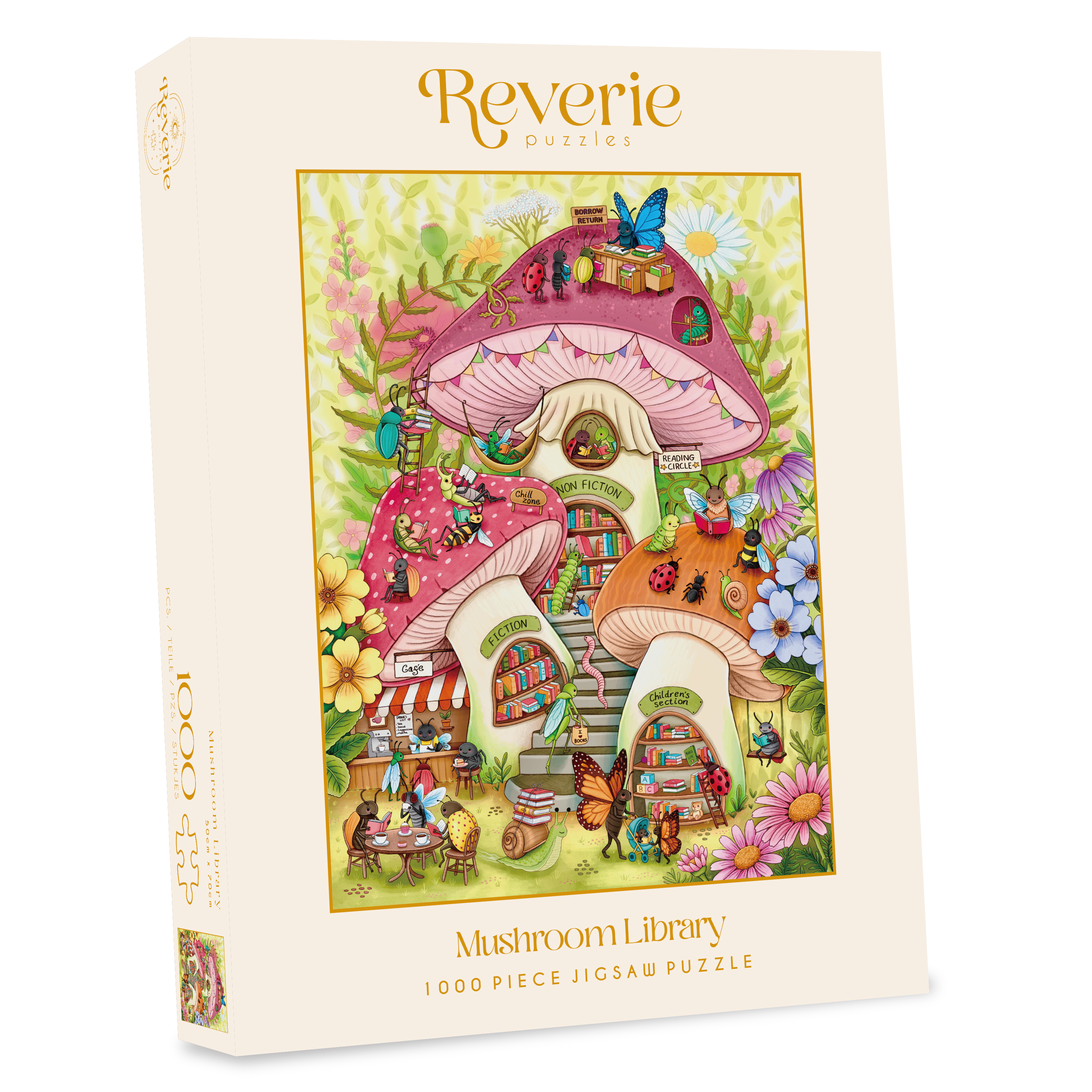 Mushroom Library Jigsaw Puzzle (1000 Pieces) – Reverie Puzzles