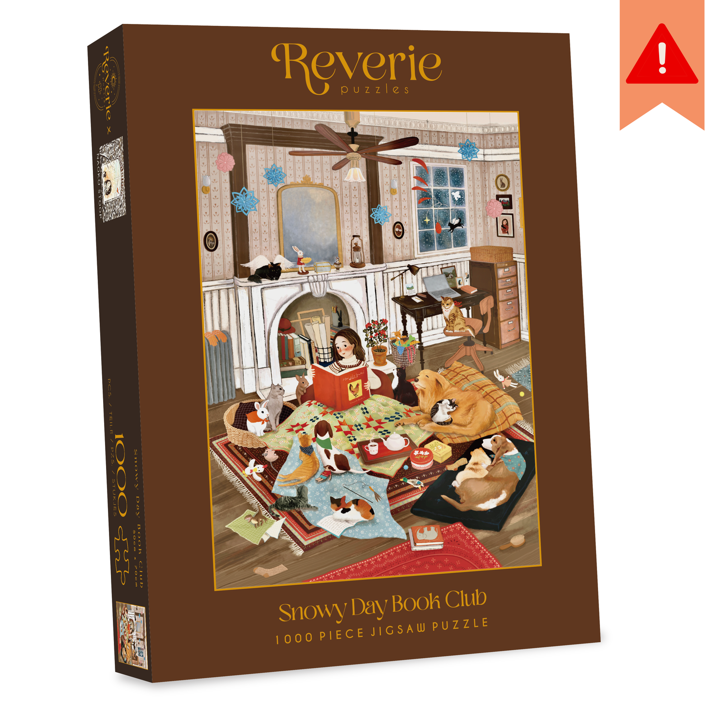 Snowy Day Book Club Jigsaw Puzzle (1000 Pieces) ***DAMAGED BOX***