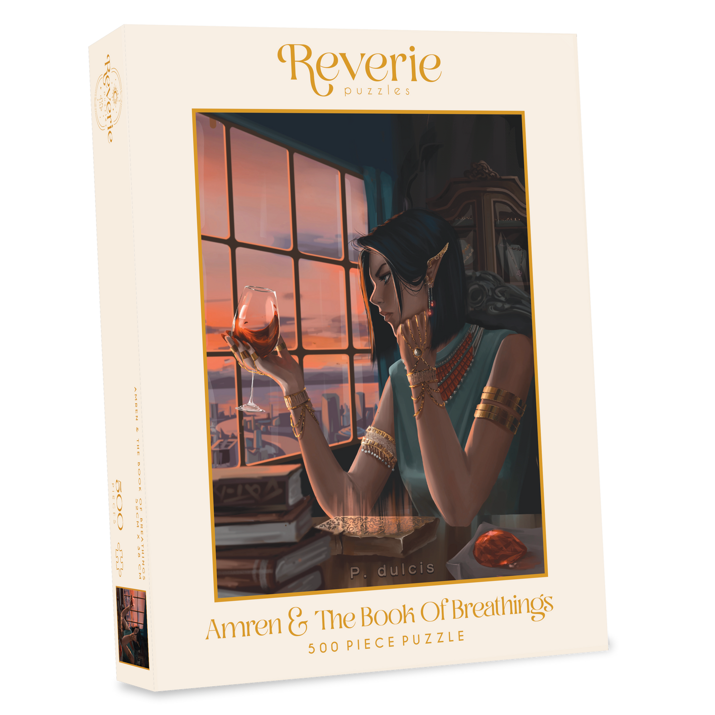 Amren & The Book Of Breathings Jigsaw Puzzle (500 Pieces) - Officially Licensed || ACOTAR - A Court of Thorns and Roses