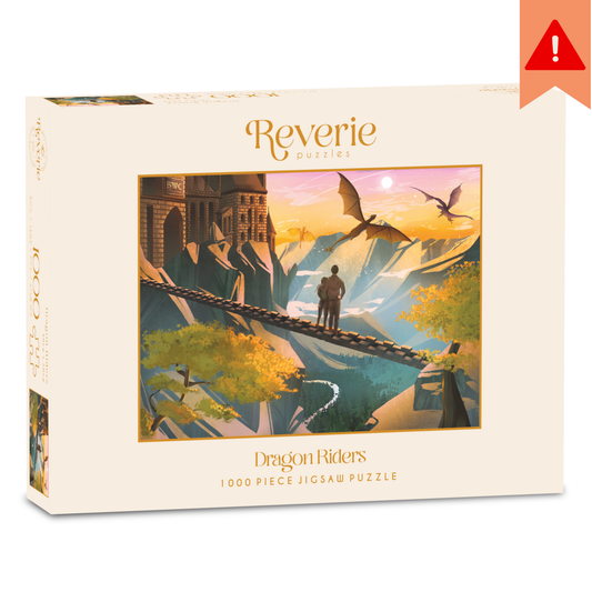 Dragon Riders Jigsaw Puzzle (1000 Pieces) - Officially Licensed || Fourth Wing ***DAMAGED BOX***