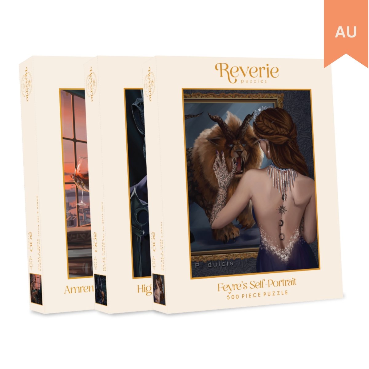 ACOTAR 3 x 500 Piece Jigsaw Puzzle Bundle || ACOTAR - A Court of Thorns and Roses - Reverie Puzzles
