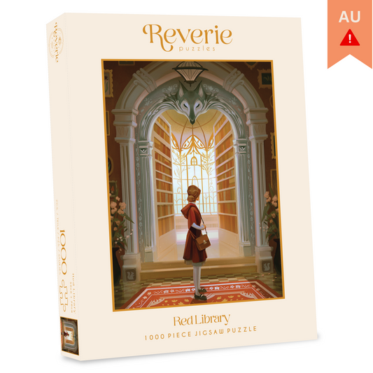 Red Library Jigsaw Puzzle (1000 Pieces) ***DAMAGED BOX***