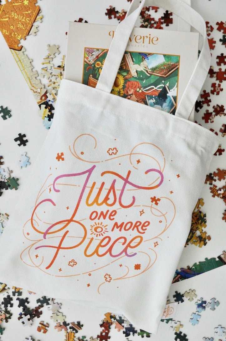 Just One More Piece Tote Bag - Reverie Puzzles