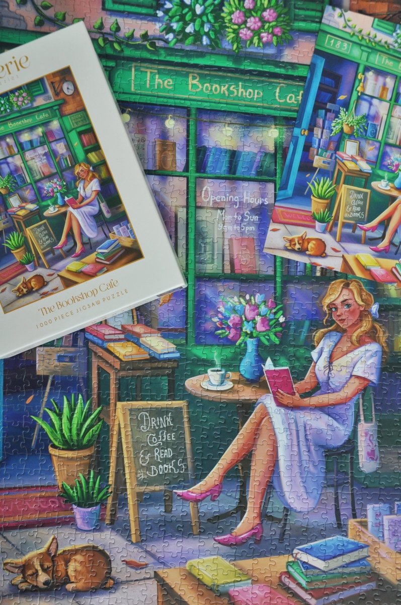 The Bookshop Cafe Jigsaw Puzzle (1000 Pieces) - Reverie Puzzles