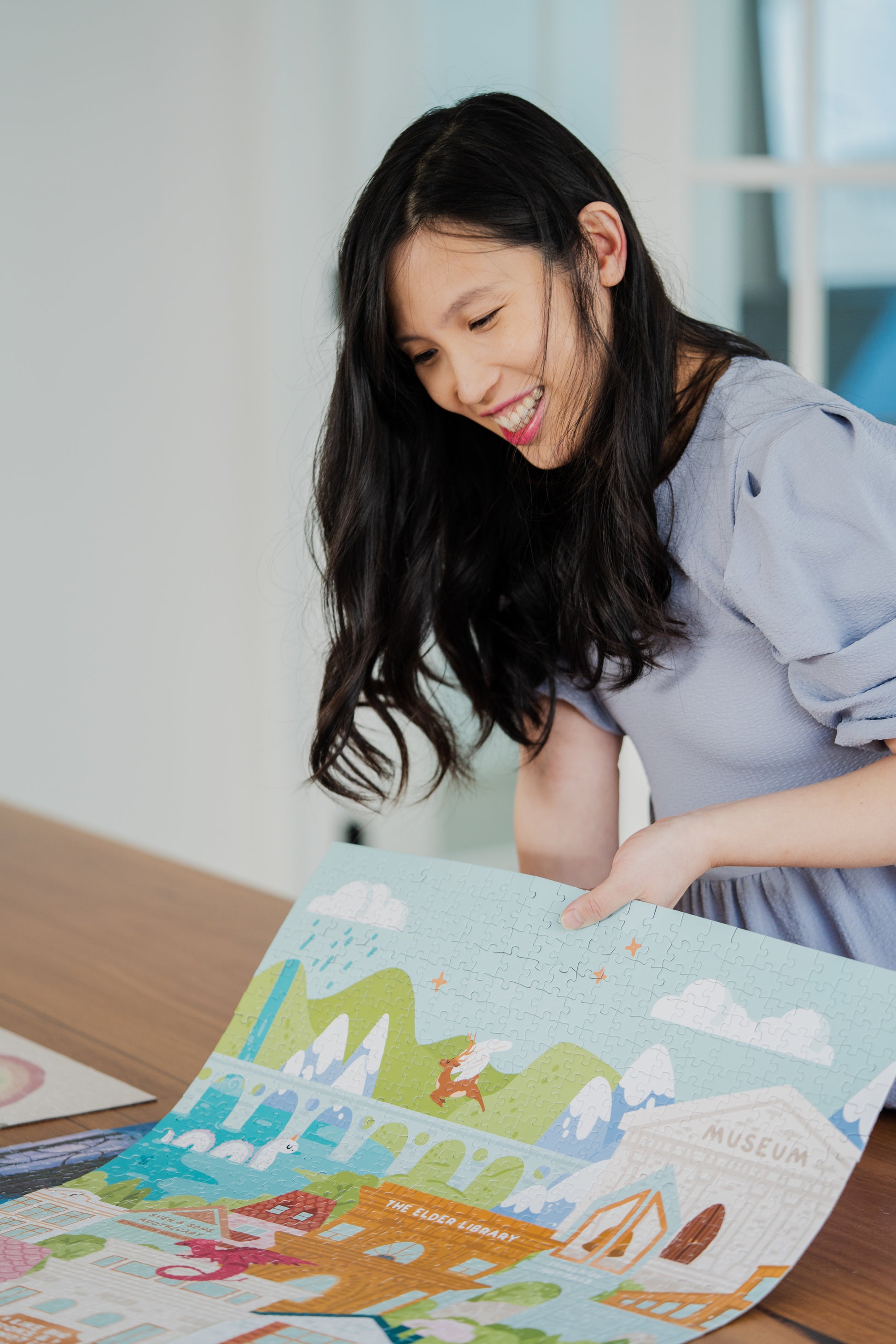 folktale town bookish jigsaw puzzle reverie puzzles