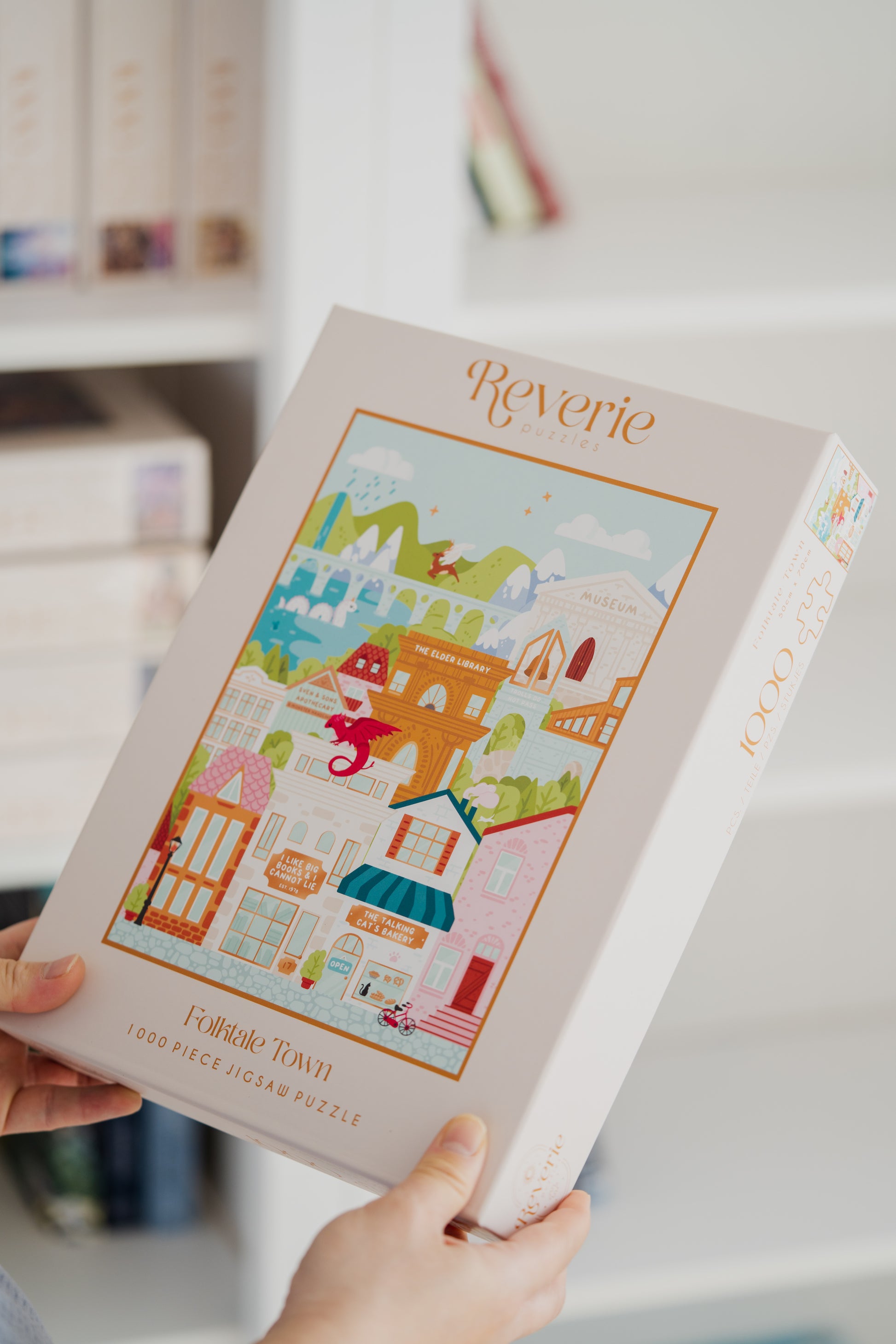 folktale town bookish jigsaw puzzle reverie puzzles