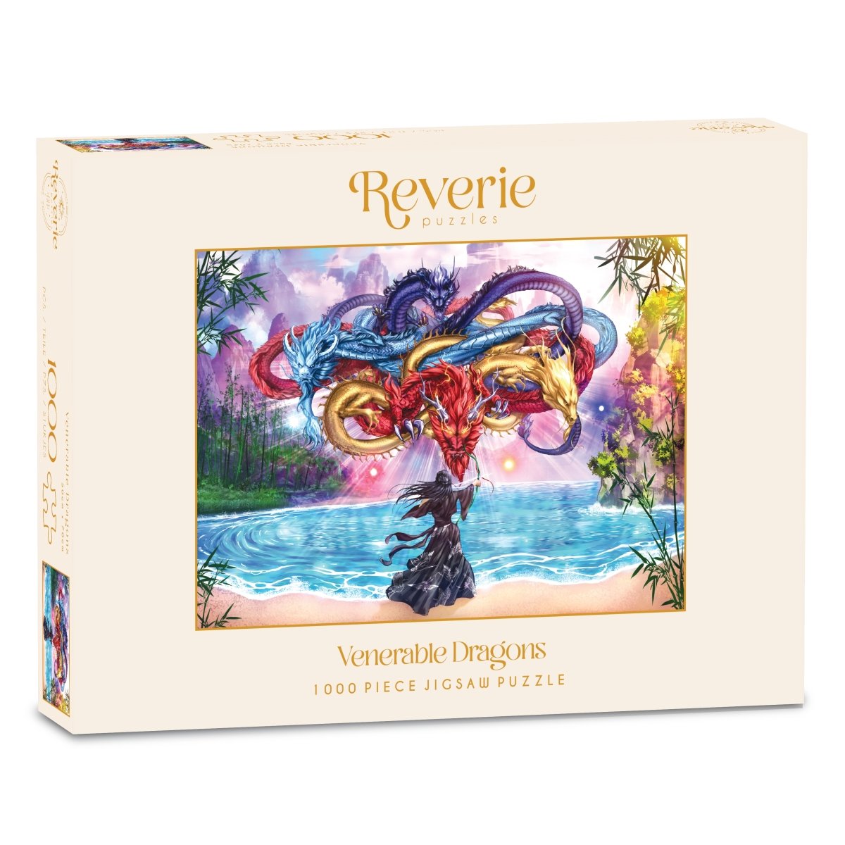 Venerable Dragons Jigsaw Puzzle (1000 Pieces) - Officially Licensed || Daughter of the Moon Goddess - Reverie Puzzles