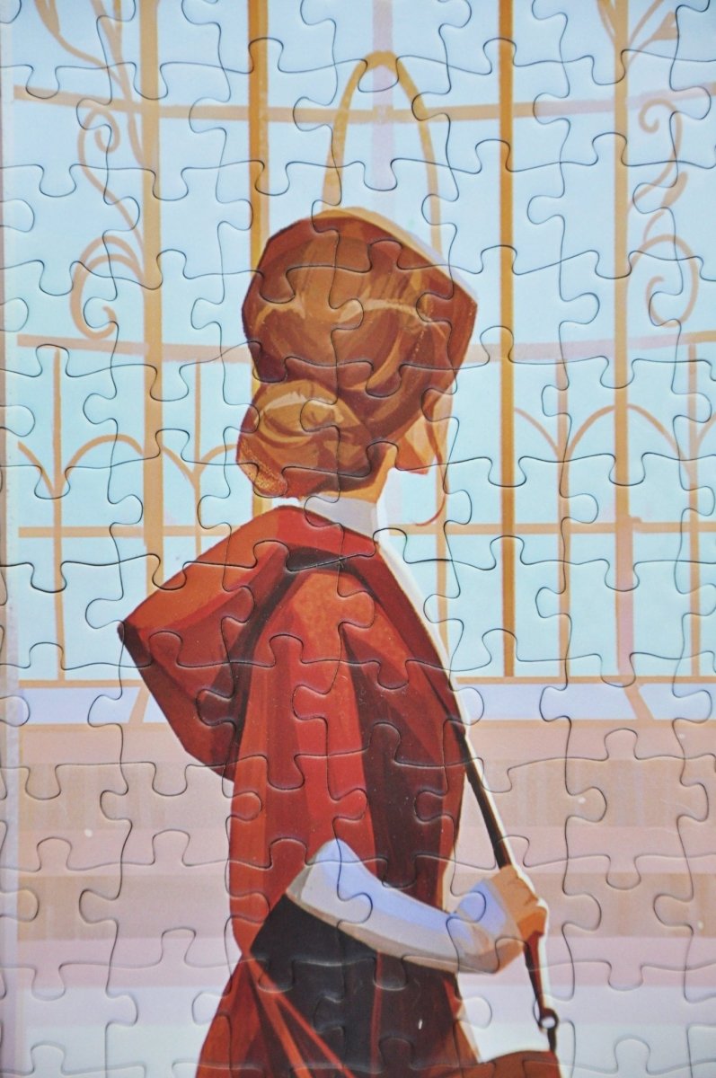 Red Library Jigsaw Puzzle (1000 Pieces) - Reverie Puzzles